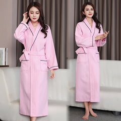 Women's long bathrobe cotton full sleeve pajamas