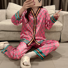 Spring and Autumn New Ladies Class Comfortable Casual Long Sleeve Homewear Set