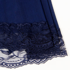 Ladies sexy lace plus size nightdress three-piece suit