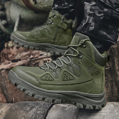 Men's tactical special forces boots military boots hiking shoes outdoor boots men's military desert waterproof shock-absorbing safety shoes