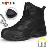 2023 جديد الشتاء أحذية أحذية السلامة الرجال أحذية عمل عالية الجودة المضادة للثقب مكافحة تحطيم غير قابل للتدمير أحذية أحذية التنزه 7