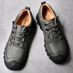 Autumn new outdoor hiking shoes casual shoes sports trekking men's shoes leather toe shoes