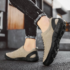 2022 أحذية رياضية ترفيهية جديدة للرجال في الهواء الطلق أحذية المشي لمسافات طويلة أحذية كبيرة الحجم مقاومة للاهتراء أحذية رجالية خفيفة الوزن