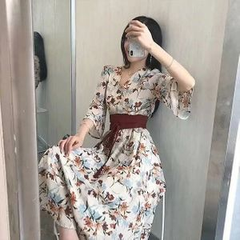 Women's Tunic Hanfu Elegant Dress Summer Casual Women's Dress Women's Clothing Y2k Clothing Fashion Women's Flower Dress