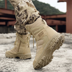 Martin boots men's high top autumn new tactical shoes men's snow boots men's desert boots hiking shoes cross-border large size