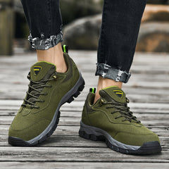 Spring outdoor hiking shoes men's Korean breathable non-slip soft bottom running travel shoes casual sports men's shoes