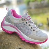 Ladies Fashion Sports Shoes Outdoor Hiking Shoes Breathable Trekking Shoes Women Heighten Shoes Casual Running Shoes Comfortable Shoes Size 35-42