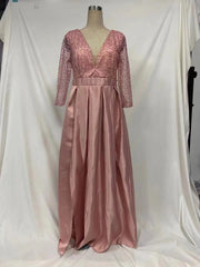 Bronzing big sexy long skirt trailing banquet evening dress new