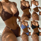 Women's split swimsuit European and American women's multi-color optional bikini summer beach bikini swimsuit