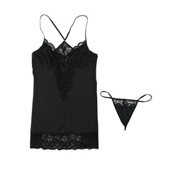 Shiying plus size nightdress lace sling ice silk Amazon new s exy fat mm European and American pajamas se xy lingerie