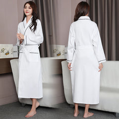 Women's long bathrobe cotton full sleeve pajamas