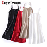 100%  silk nightgowns women Spaghetti Strap sleepdress Solid SATIN nightdress nightie Summer style pink white black