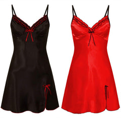 S exy lingerie V-neck seductive suspender nightdress women lace home pajamas nightwear