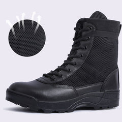 New American Men's Military Leather Boots Combat Robot Infantry Tactical Boots Askeri Bot Army Robot Army Shoes