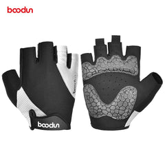 Boodun Summer Cycling Gloves Shockproof Thicken Pad Half Finger Cycling Gloves for Sport Hiking MTB Motorcycle Bike Gloves