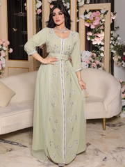 green hot drill jalabiya