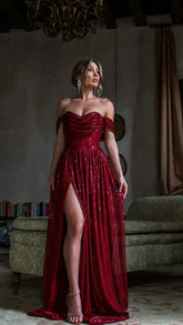 European and American women's sequin slim gown suspender dress