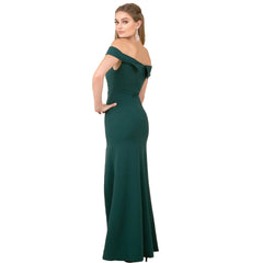 New dress hot selling women's cocktail party one word neck side slit popular evening dress
