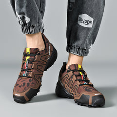 Outdoor Hiking Shoes Plus Size Men's Camouflage Hiking Shoes Lightweight Sneakers
