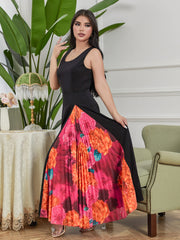 Black Side Panel Tank Dress