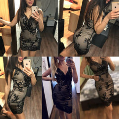 club outfits Sequins Summer Dress Women Mini Black bodycon Party dress vintage woman sukienki Dresses vestidos clothes 2021
