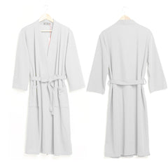 TREEHOUSE Women Water Absorption Bath Robe Solid Waffle Bathrobe Spa Dress Nightgown Spa Home Dress Nightgown