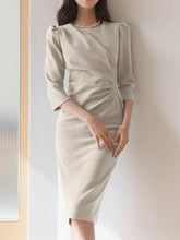 ZANZEA Women Sexy Bodycon Dress Summer Party Midi Sundress Ladies Elegant Solid Office Dresses Work OL Vestido Robe Femme Kaftan