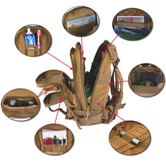 Military outdoor backpack 1000D nylon 30L waterproof tactical backpack sports camping hiking hiking hunting hunting bag