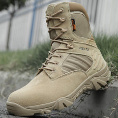 Men Desert Tactical Military Boots Mens Work Safty Shoes Special Force Waterproof Army Boot Lace Up Combat Boots Big Size