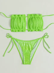 New bikini swimwear European and American ladies sexy solid color swimsuit