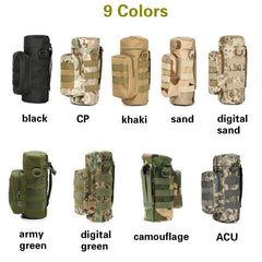 9 Colors New Fashion Molle Water Bottle Pouch for Camping Hiking Mountaineer Outdoor Sport