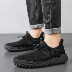 2022 جديد عبر الحدود حجم كبير أحذية رجالية التجارة الخارجية خفيفة الوزن منخفضة أعلى شبكة المشي لمسافات طويلة في الهواء الطلق أحذية الرجال بقعة بالجملة