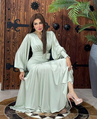 Elegant Skinny Satin Hip Dress