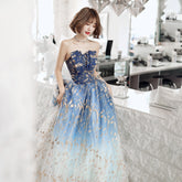 Best-selling new tube top banquet evening dress 2022 new long section temperament celebrity one-shoulder host annual meeting dress skirt female
