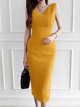 Korean Elegant Women Dress Temperament Classical Vintage Formal Bodycon Slim Midi Pencil Party Commute Lady Femme Mujer Vestidos