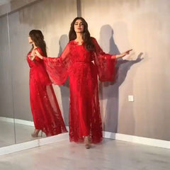 European and American women's sequins big sexy long skirt shawl banquet evening dress