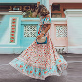 European and American new women's dress sexy one-shoulder print large swing skirt