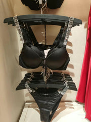 Adjustable Bra Set Lace Sexy Lingerie V Push Up Bra Plus Size