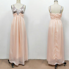 فستان سهرة نسائي مزين بالترتر ومضيف الاجتماع السنوي فستان شيفون بحمالة