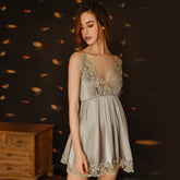 Women Lingerie Babydoll Lace Nightgown Mesh Chemise Boudoir Nighty Teddy Lingerie