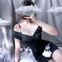 Women's Sexy Nightdress Package Nightclub Home Short Skirt