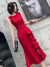 Toast dress bride summer wedding engagement dress female fishtail dress back to the door can usually wear mid-length