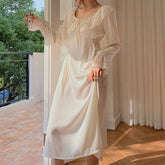 جديد لربيع وصيف 2022 فستان نوم نسائي غير رسمي بأشرطة دانتيل ملابس نوم قمصان نوم من الساتان غريس رداء وصيفة العروس بيجامات ملابس نوم