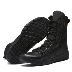 Men's military boots boot tactical boots special combat training boots security shoes breathable -top wear-resistant safety shoes