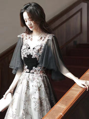 Best-selling new evening dress 2023 spring new style generous black simple annual catwalk show banquet evening dress waist slimming