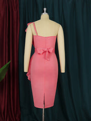 Women Tube Top Dress Bodycon Off Shoulder Backless Evening Party Sexy Dinner Clubwear Lady Slim Tunic Elegant Tight Summer Robes