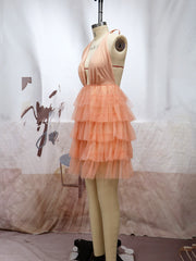 European and American women's new dress banquet princess dress mini skirt halter nightclub mini dress