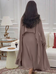 elegant chiffon waist dress