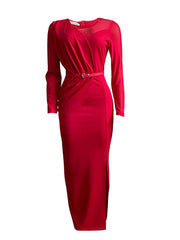 See Through Long Sleeve Tulle Ruffle Slit Long Maxi Dresse 2022 Summer Evening Party Dress Women Irregular Slim Bodycon Dress