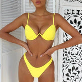 Sexy Push Filler Brazilian Bikini Set Women 4 Color Bandage Bikini Swimsuit Swimsuit Bathing
